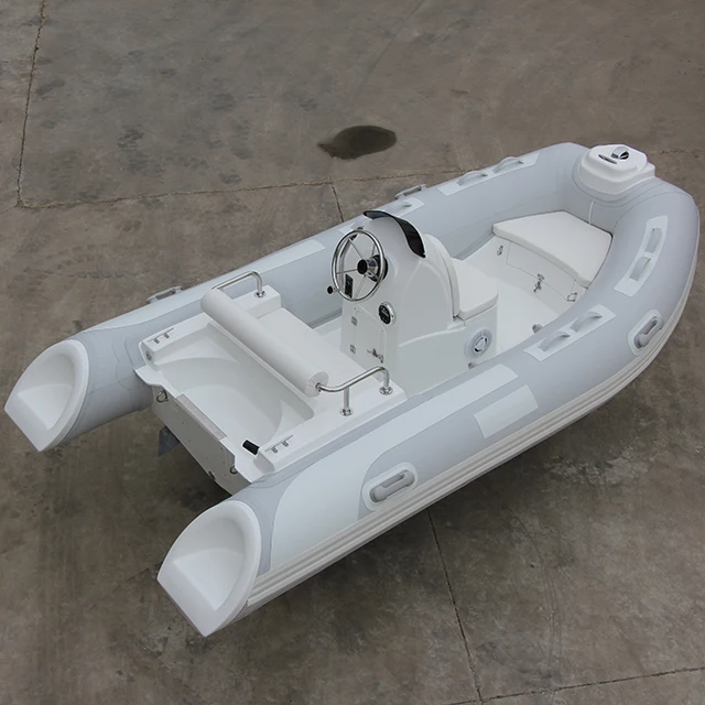 ZhenBo Rib-340 11ft PVC Hypalon Inflatable Rigid V-Hull High-speed Sport Family Fishing Boats