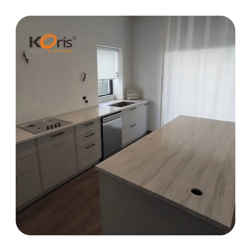 Koris твердые поверхности 6 мм 12 30 искусственные мраморные плиты настроить акриловые столешницы