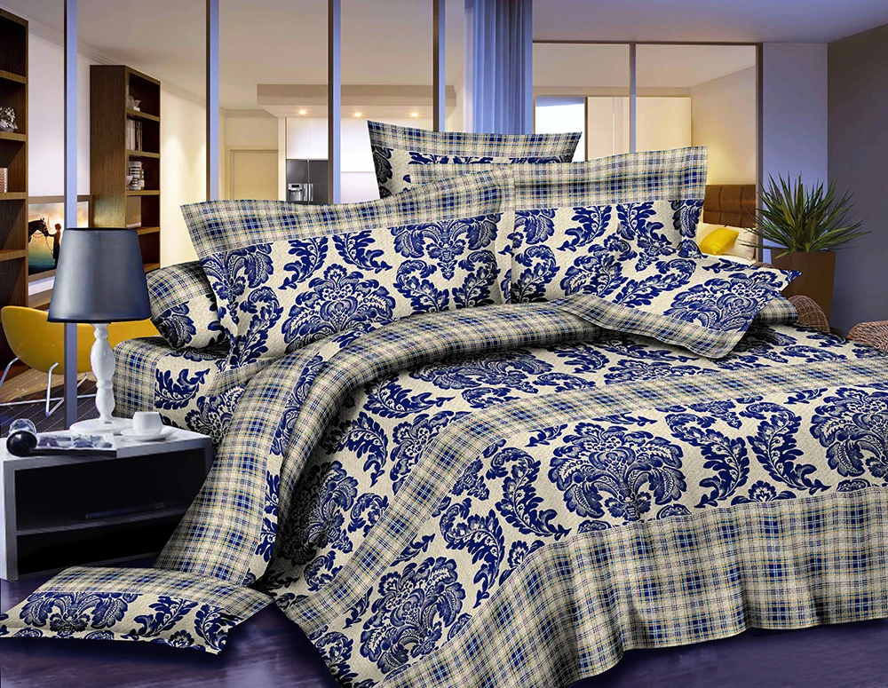 Factory delivery Hot Sale 100% polyester print fabric for home textile bed sheet wholesale with more than 300 weaving machines