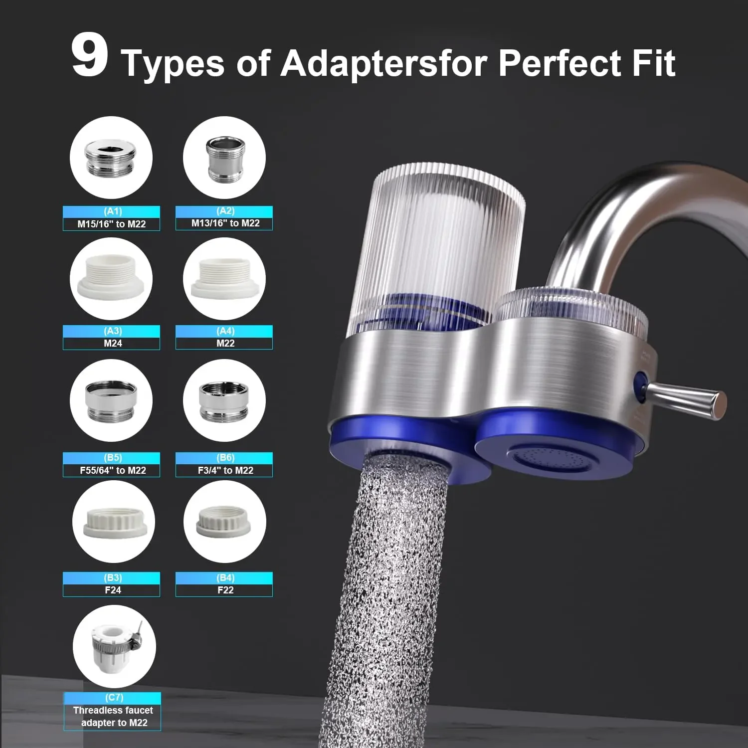 Hot Sale UF Faucet Water Purifier Drinking Filtration System Carbon Fiber UF Cartridge Water Filter For Kitchen Tap
