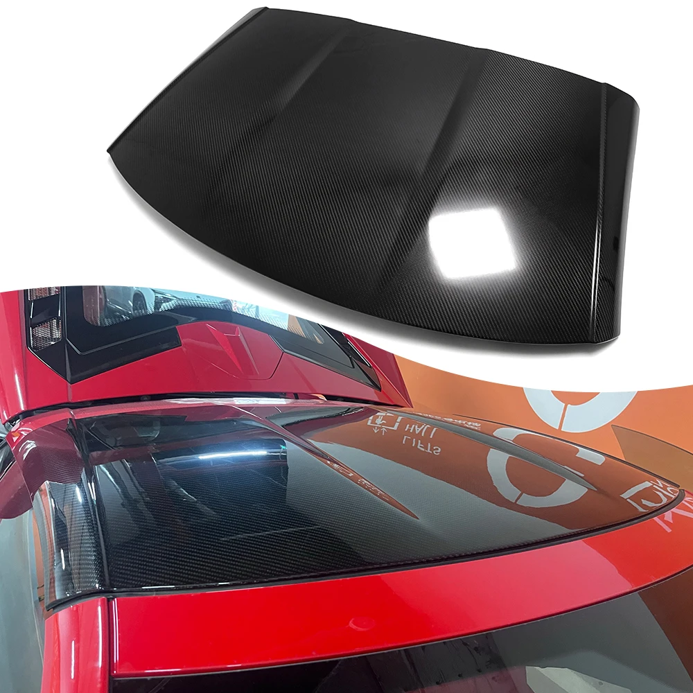 For Corvette C8 Stingray Coupe Z51 Z06 Z07 2020-2024 Car Roof Top Panel Bows Replacement Carbon Fiber Exterior Accessories