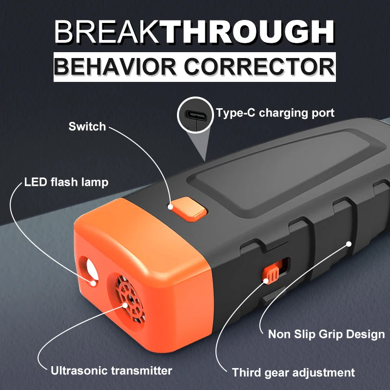 Variable Frequency Ultrasonic Dog Repellent Device Electronic Pet Cat Powerful Antibarking Non-Irritating Repeller for Dogs