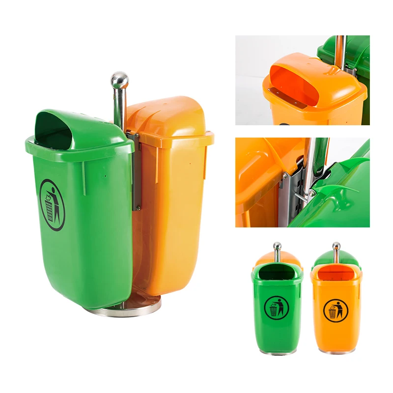 Green Color Outdoor Garbage Bin 2400 Liter Plastic 13 Gallon Trash Can
