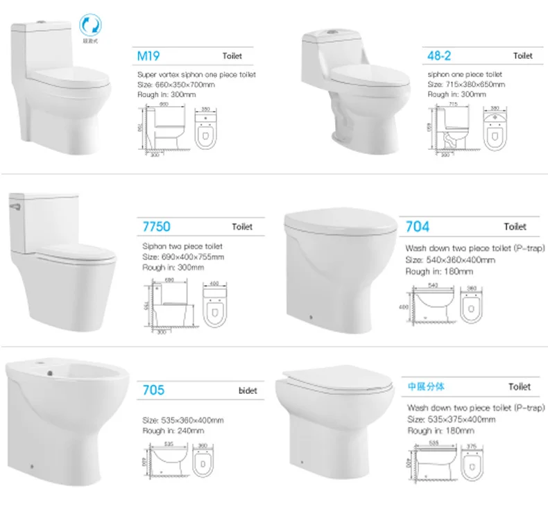 Большой диаметр, дешевый цельный туалет Longstar, Ремешок 300 мм/400 мм, керамический супер двойной туалет, оптовая продажа