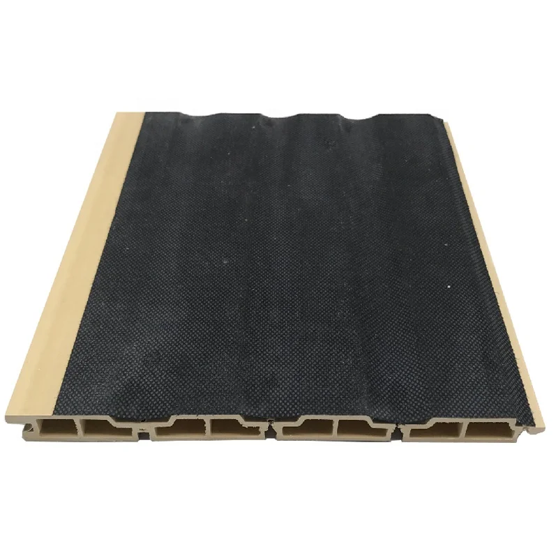 WPC  sound proof wpc  wall panel wood pvc composite fluted wall panel