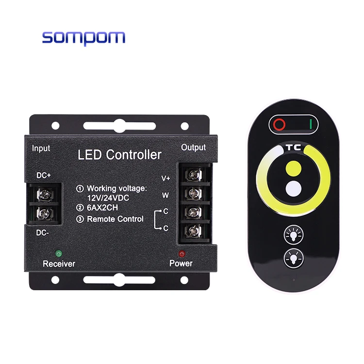 DC12-24V 18A RF сенсорный диммер контроллер одного цвета/RGB цвет полный пульт дистанционного управления для Светодиодные полосы света