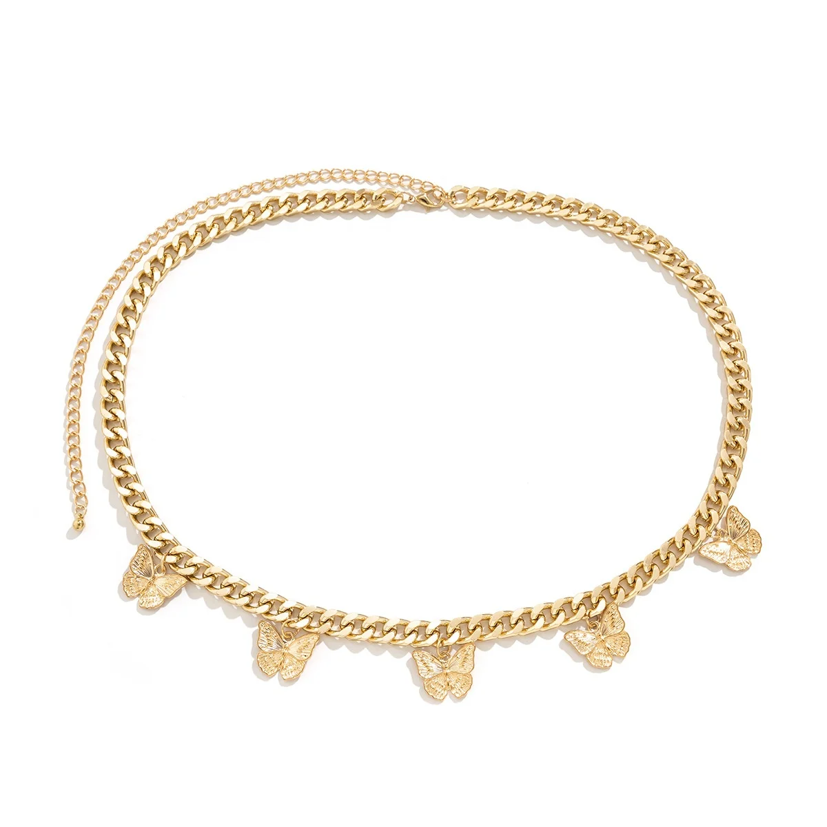 Модная популярная женская цепочка на талию в стиле хип-хоп с бабочкой и кисточками позолоченная пляжная цепочка 18 карат для ночного клуба Красивая любимая Талия ювелирные изделия