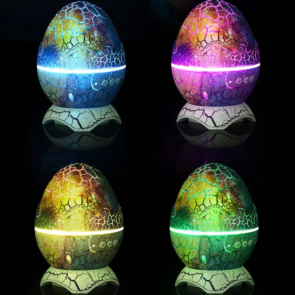 White Noise Speaker Night Light Projector 14 Colors Dinosaur Projector Light