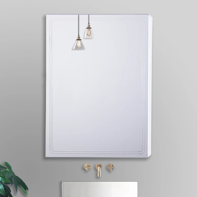 
Modern Toilet Furniture Living Room Dining Room Wall Mounted Stainless Steel Bathroom Mirrored Cabinet 