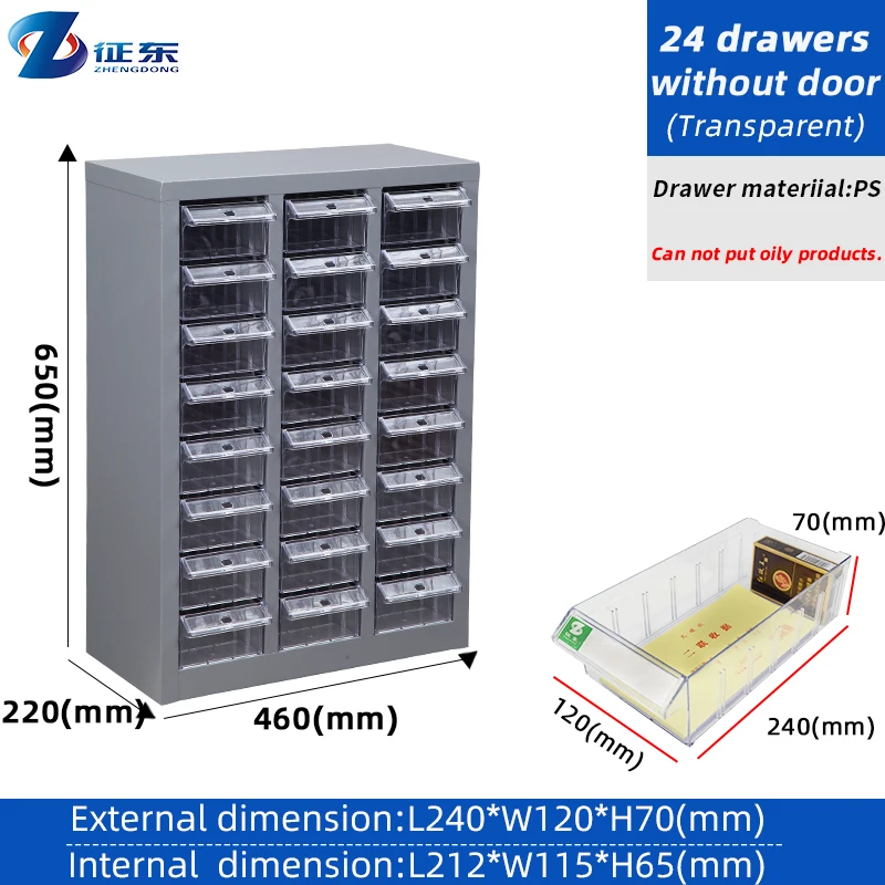 Multi Storage Drawer Industrial Workshop Tool Drawer Cabinet Metal Garage Organizer Cabinets