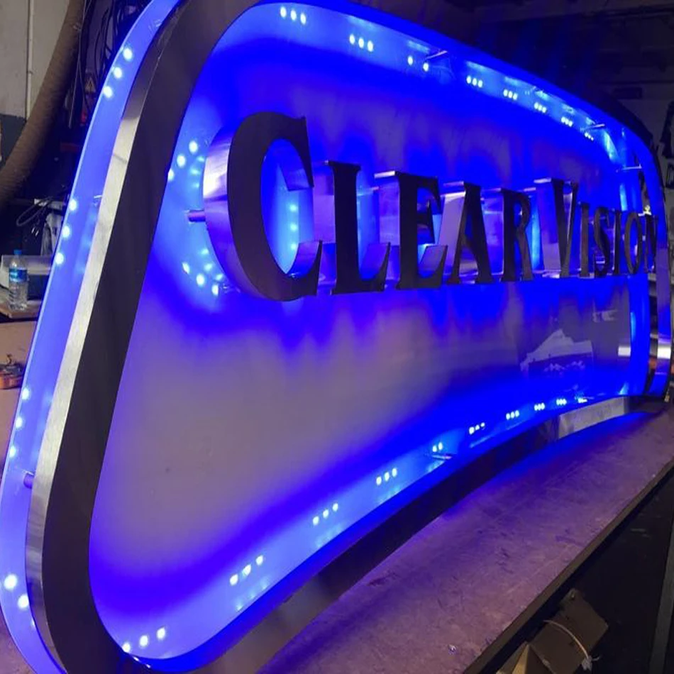 Led Front Letter Restaurant Sign Board 12v Led Illuminated Letter Led Channel Letters Electronic Sign