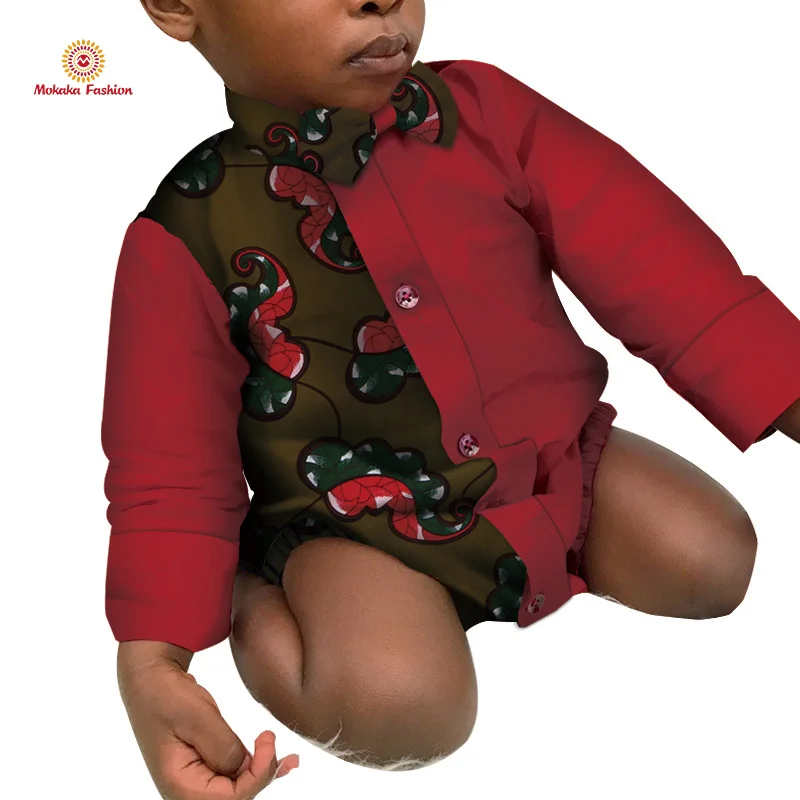 
2021 Hot Selling Good Quality Baby Various Colors Ankara Unisex Baby Bodysuit for kids clothing 