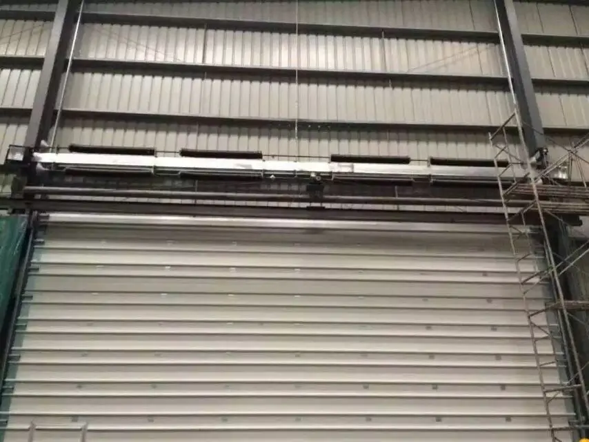 TOMA powder coated aluminium typhoon roller shutter door electric rolling up door