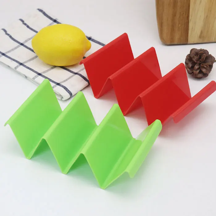 4 Packs Colorful Taco Holder Stands Stand Mexican Food Taco Rack Tray