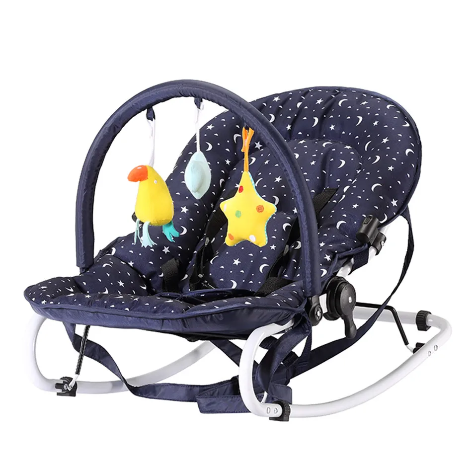 2022 New Product Black Color Adjustable Baby Rockers Baby Bouncer Swing Baby Swing
