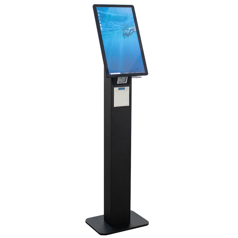 21.5 24 32 Inch Restaurant Automatic Touch Screen Unattended Self Ordering Hotel Check in Self Service Payment Kiosk Machine