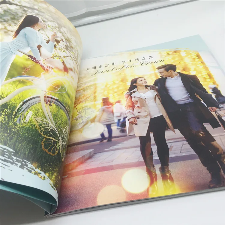 Custom Design hotel advertising brochure samples book catalog booklet brochure color printing