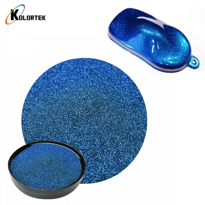 Custom finish powder coating metal flakes car paint metal flake glitter