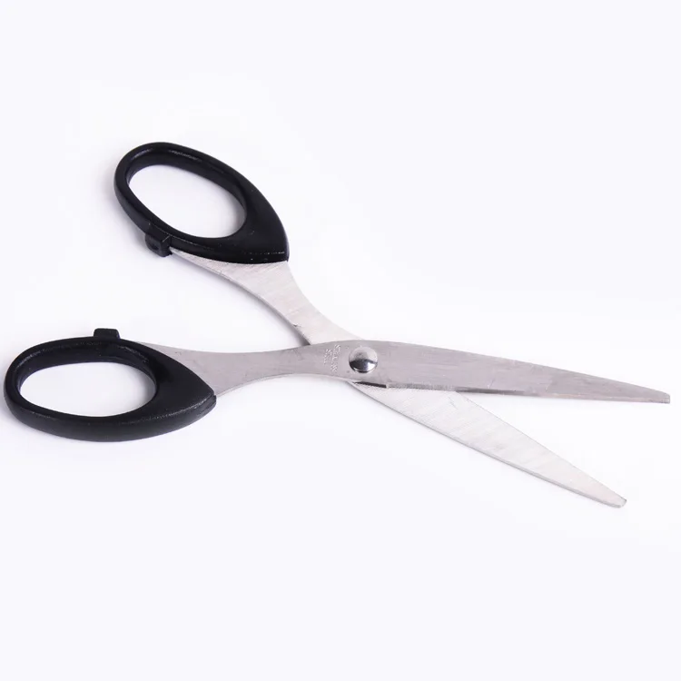High quality wholesale office and school supplies OEM palstie handle office scissors