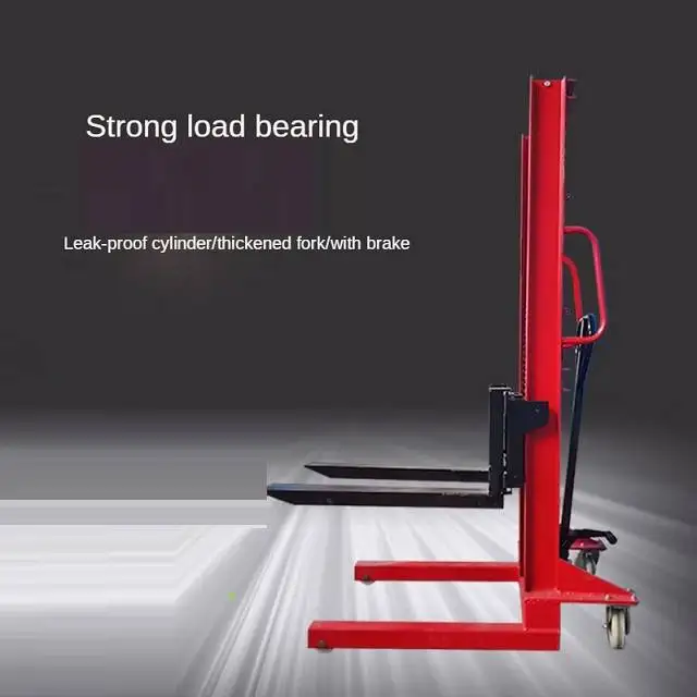 Tzbot Forklift Semi-electric Stacker Light Mini Lifting Platform Load 400kg 1.5