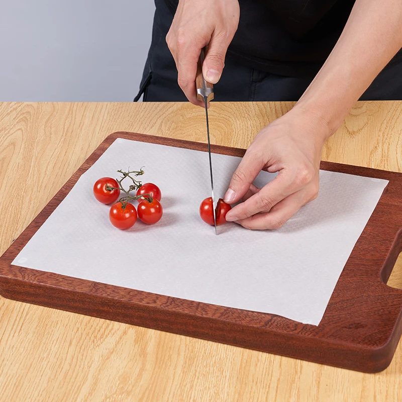 eco friendly products 2025 paper disposable chopping board sheets mat roll vegetable cutting board for kitchen