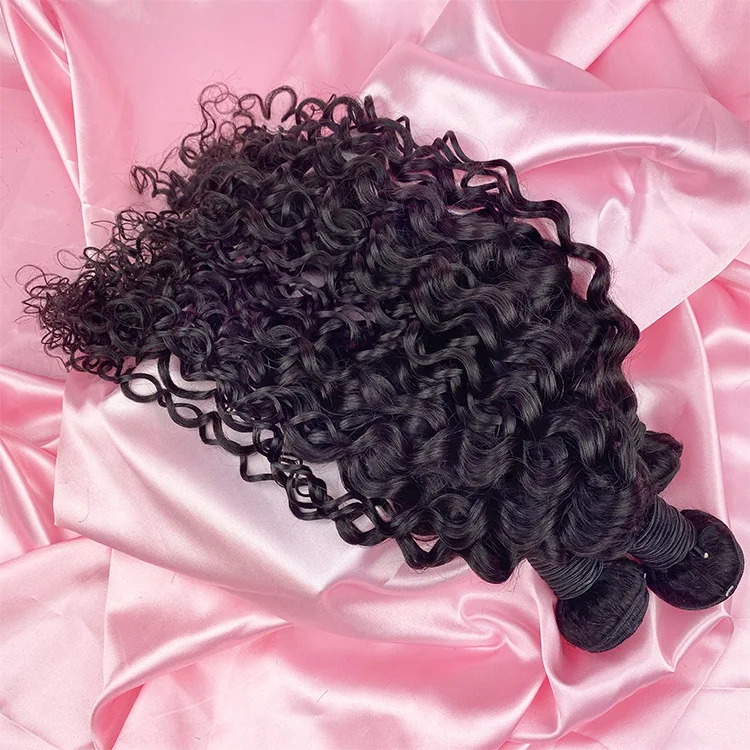 Human Hair Bulk Wholesale Natural Color Water Wave Water Wave 9A Remy Human Hair Bundle