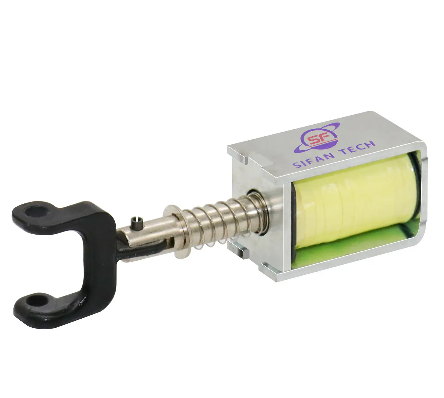 Dc 12v Spring SOLENOID VALVES Electric 1/8 Inch Solenoid Return Push Pull Tubular Brass Long stroke push-pull type solenoid