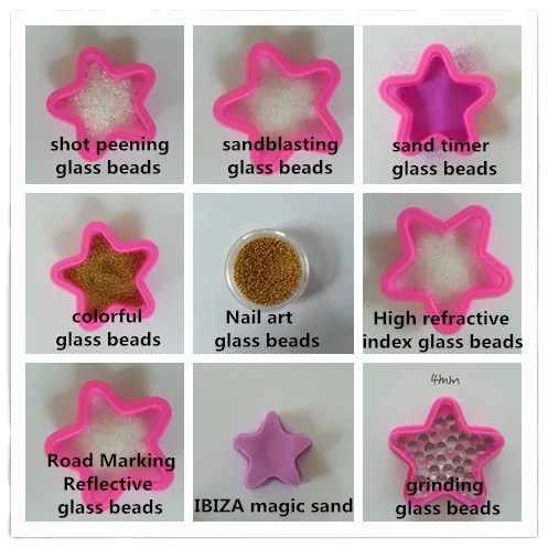 Good Reflective glass microsphere  glass  Sandblasting road marking Glass Beads