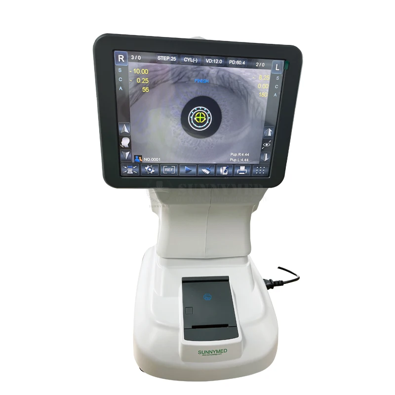 SY-V089 Keratometer For Optical Shop Optical Design Optical Equipments Electric Lifting Forehead Portable Auto Refractometer