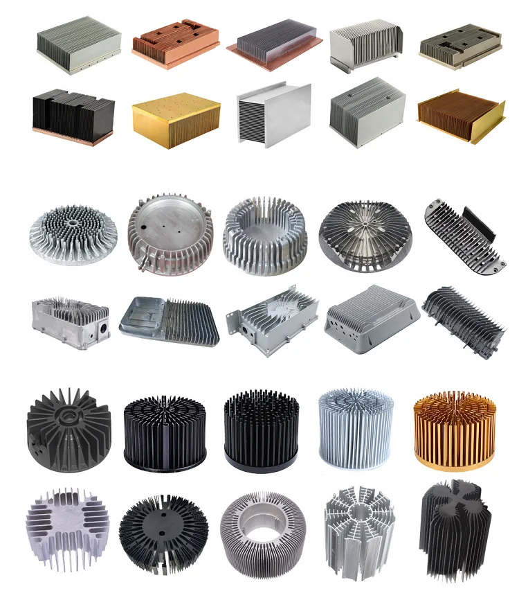 High Density Fins Stacked Coolest Pin Fin Biggest Led Aluminum Heat Sink