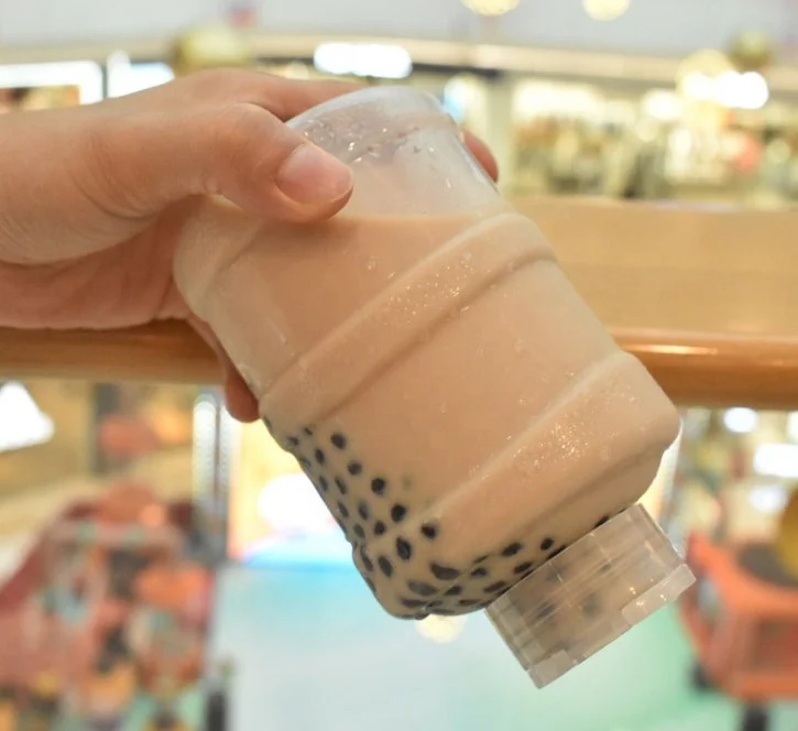 500ml 700ml Plastic Bucket PET Bottle for Bubble Tea 16oz 24oz PET Water Bottle Recycled for Juice Wine