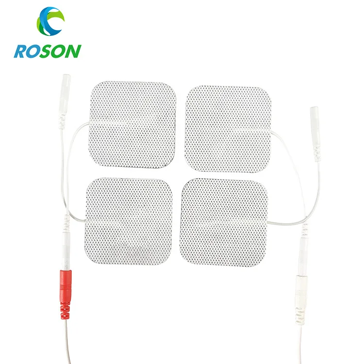 5*5 Reusable Conductive Electrode Patches Self-adhesive TENS Unit Gel Pads for EMS Muscle Stimulation Massage Machine