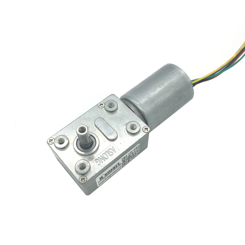 BringSmart JGY-2838 12v gear motor low rpm micro turbo-reducing driver self-lock gearbox for DIY dc brushless worm gear motor