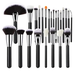 FEIYAN  Wooden Soft Natural Hair 15pcs Animal Goat Hair Makeup Brush Wholesale Private Label Best Selling Cosmetic Brush