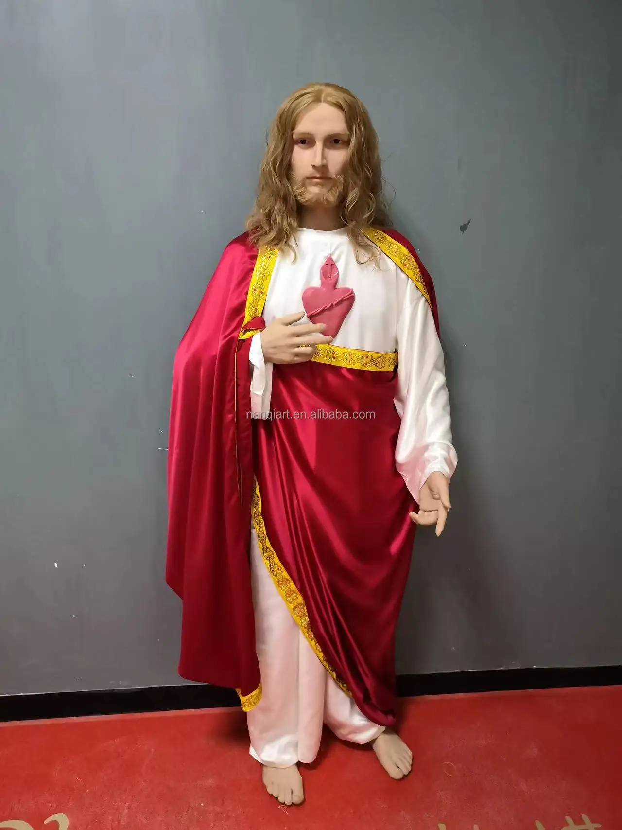 Customized Handmade Realistic Life Size Resin Sculptures Artificial Celebrity Lifesize Wax Figures for Display Resin Crafts