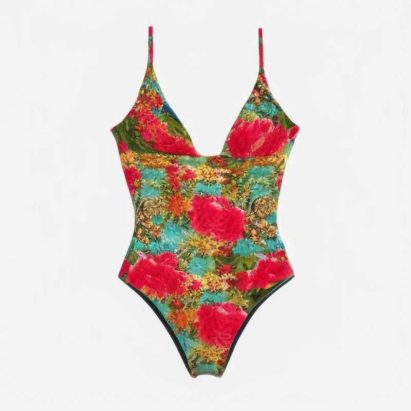 Customized OEM Swimwear Beachwear Bikini Swimsuit Sustainable luxury Print High Waisted Micro Bikini Women Bathing Suits