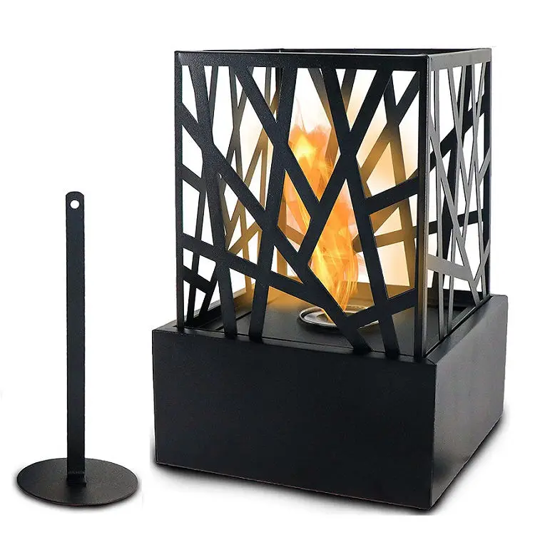 SUNBOW Smokeless Tabletop Fireplace Bio Ethanol Fireplace Small Indoor Outdoor Fireplace Table Top Fire Pit Bowl Smores Maker