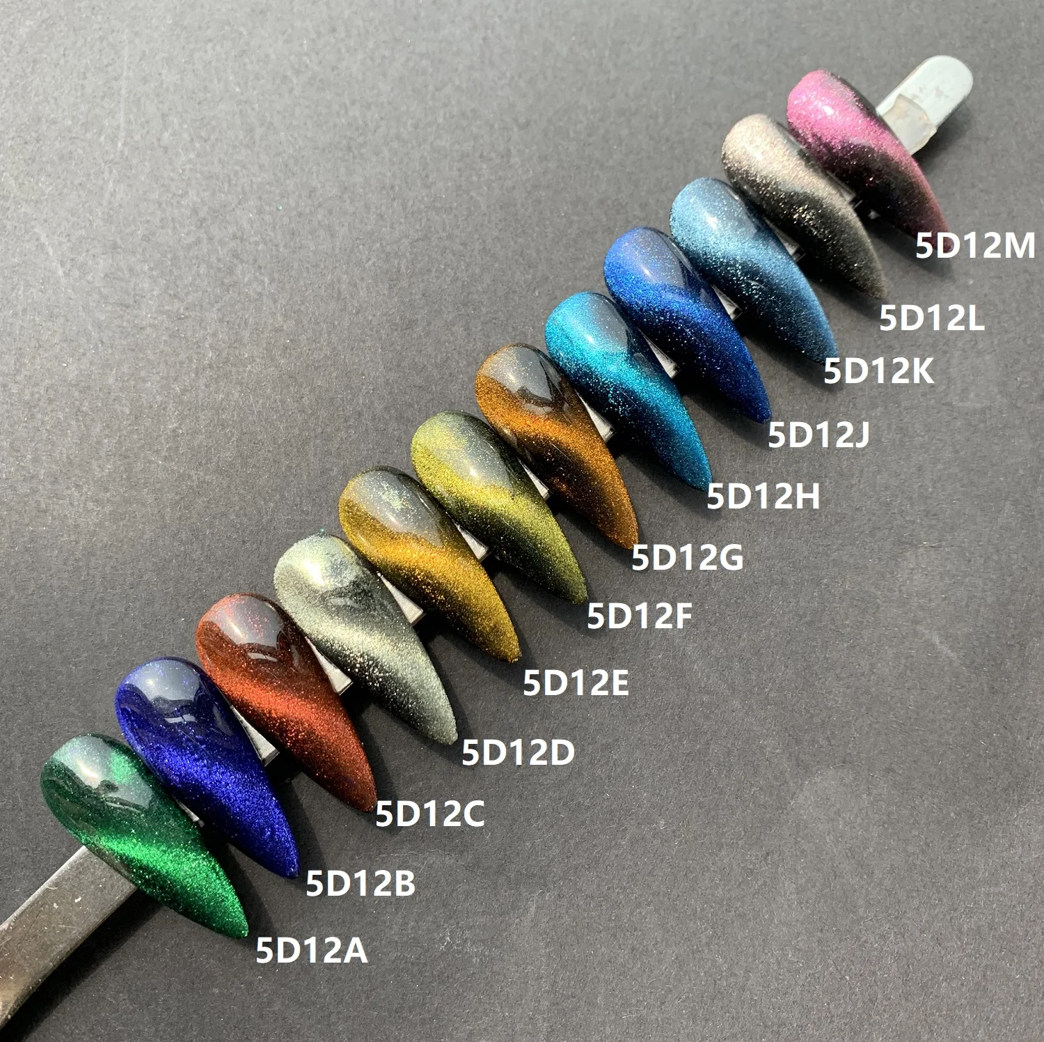 new arrival 5D chameleon magnetic cat eye pigment powder for nail polish and resin magnetic cat eye gel polish