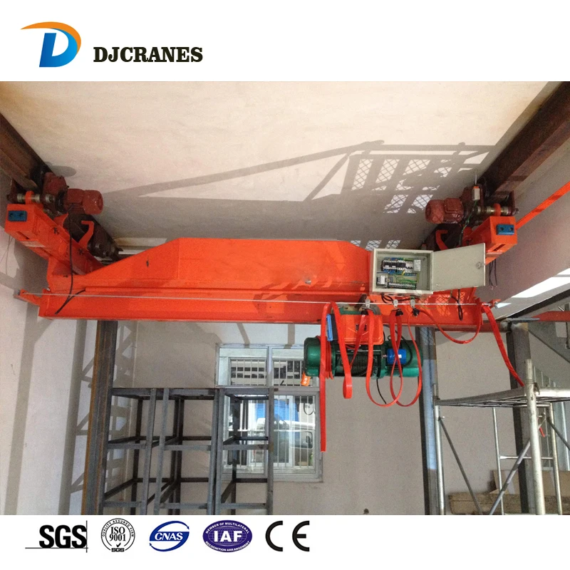 1 ton 2 ton 5 ton 10 ton EOT overhead crane with remote control 20 ton single girder bridge crane price 5T 10T for sale