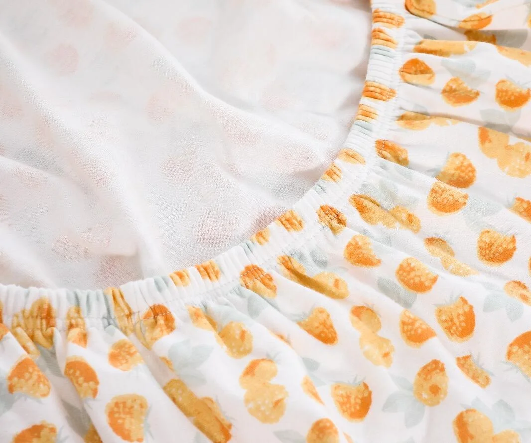 Super Soft 22 Momme Bamboo Cotton Baby Basket Sheet Baby Crib Cot Bassinet Fitted Sheet
