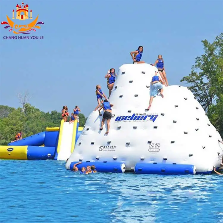 Factory Price Floating Water Inflatable Iceberg Inflatable Iceberg Water Toy For Sale Float  Rock Climbing Used On Sea