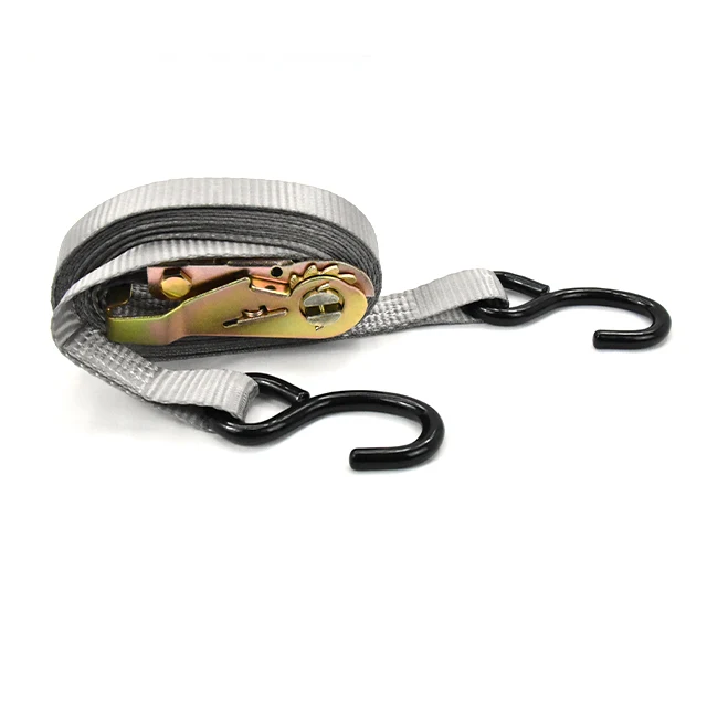 FORCENTRA 1.5 Inch 35mm Heavy Duty Colourful Polyester S Hook Ratchet Tie Down Load Strap For Truck