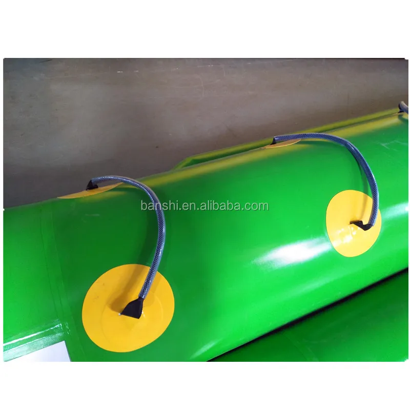 Hot sale Inflatable green dragon banana boat inflatable towable boat for 7 seats