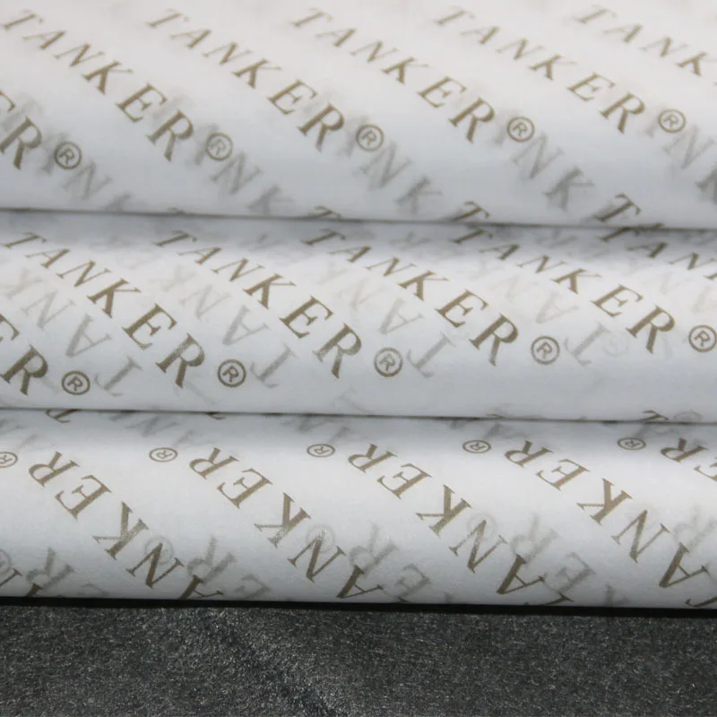 Luxury White Background Clothing Black Custom Tissue Paper , Printing  Paper