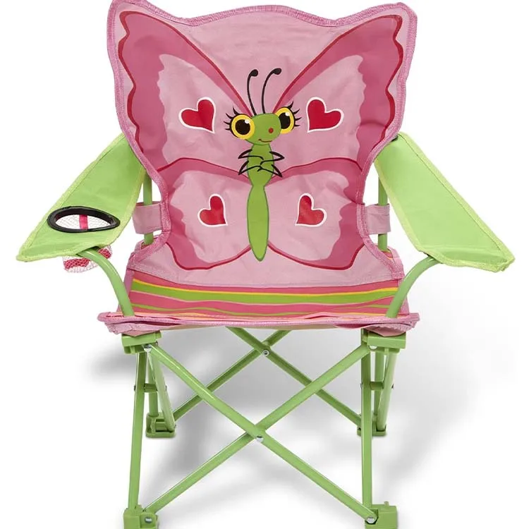 Cartoon Printed Backpacks Kids Beach Folding Fabric Kids Camping Chairs Support Custom Outdoor Carton Contemporary Fixed Size Cm