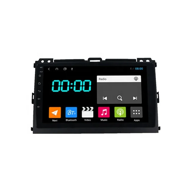 GPS Navigation System Lcd Screen Android Auto Radio Multimedia Player quad core 4G 64G DSP carplay For Prado Land Cruiser 120