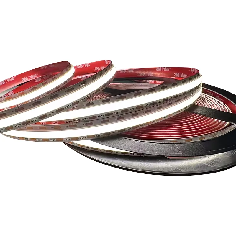 Custom High Cri 90 95 98 Box Dam COB Led Strip 2700K 3000K 4000K 5000K 6000K CCT 12V 24V tape stripe box dam cob led strip