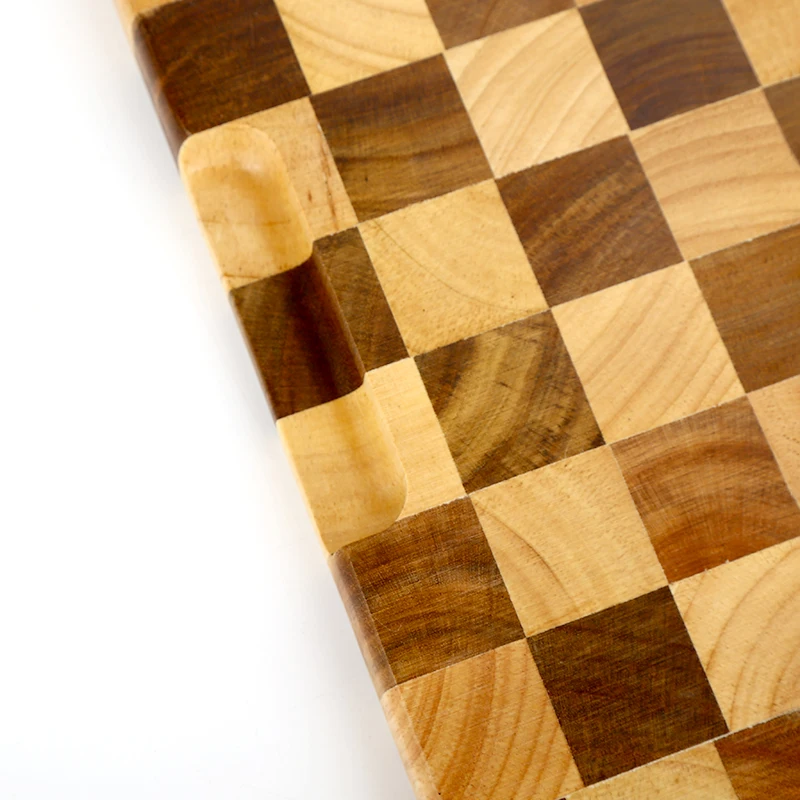 Acacia wood with rubber wood Cutting Board for Kitchen Cheese Charcuterie Board Thick Chopping Board