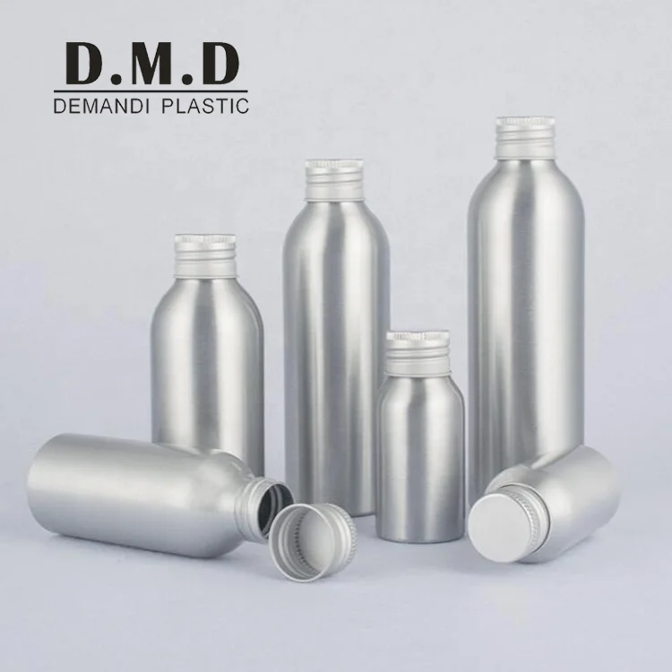 Custom logo 30ML 50ML 100ML 4 oz 120ML 150 ML 200ML 250ML 1oz aluminum bottles with screw cap
