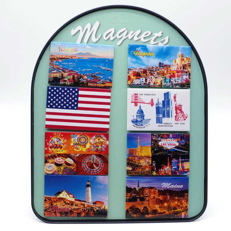 Пользовательский Сувенирный фото жестяной магнит на холодильник